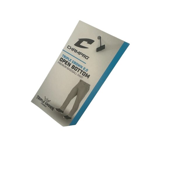 CHAMPRO Youth Triple Crown 2.0 Open Bottom White Baseball Pants Size XL NEW NWT - Picture 4 of 6